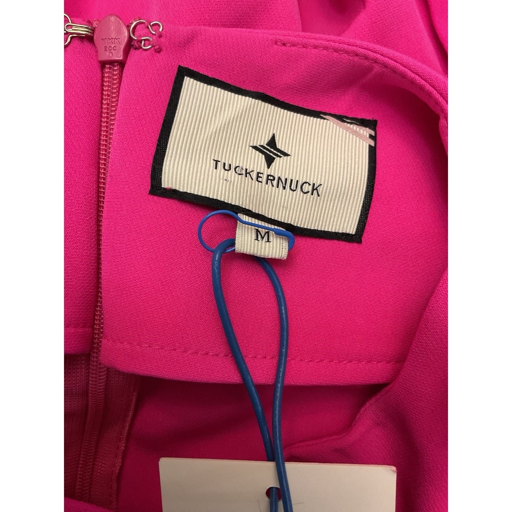 Tuckernuck Bow Dress Womens M Hot Pink Cameron Eubanks Wimberly NWT - Picture 8 of 12